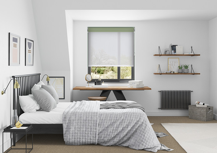 Rimini (Blackout), Mint & Illusion Pure - Double Roller Blind - Image 6
